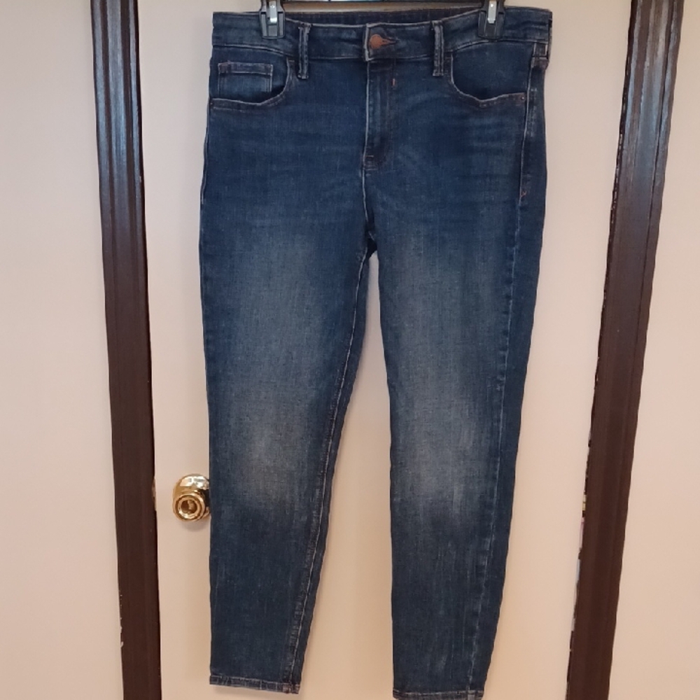 Old Navy Rockstar Blue Ankle Cropped Jeans
